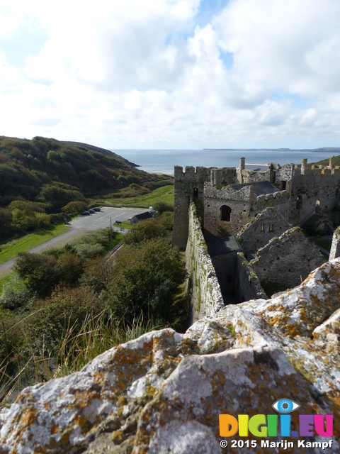 FZ021220 View from Manorbier Castle Tower